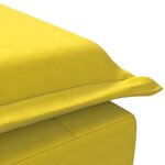 vidaXL Chaise longue de massage avec traversin jaune velours