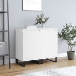 vidaXL Buffets 2 Pièces blanc 40x35x70 cm bois d’ingénierie