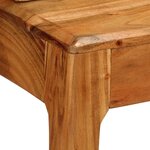 vidaXL Bureau avec tiroirs Bois massif 88 x 50 x 90 cm