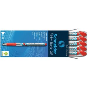Stylo à bille Slider Basic Pointe Extra Large rouge x 10 SCHNEIDER