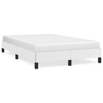 vidaXL Cadre de lit Blanc 120x200 cm Similicuir