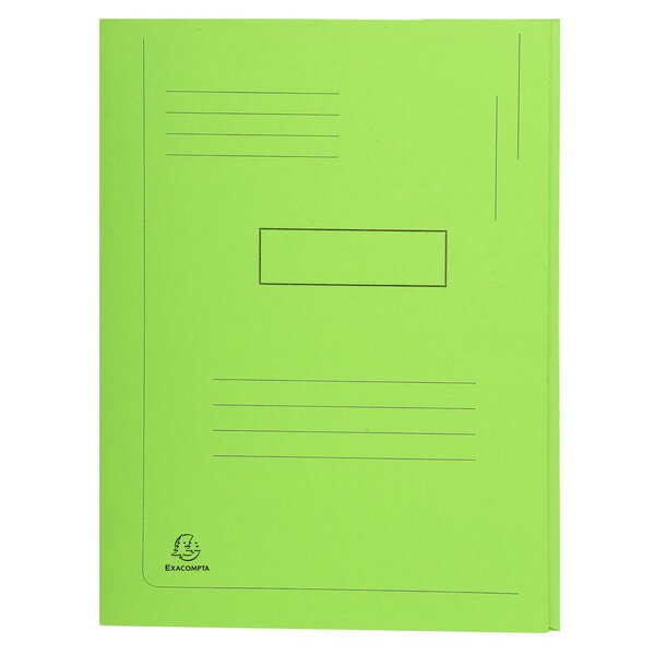 Chemise Imprimée À 2 Rabats Forever® 290g/m2 - 24x32cm - Vert Vif - X 50 - Exacompta