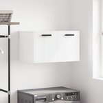 vidaXL Armoire murale Blanc brillant 60x36 5x35 cm Bois d'ingénierie