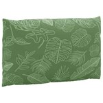 vidaXL Coussins de palette lot de 2 motif de feuilles tissu Oxford