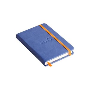 Carnet RHODIArama 9x14cm 192 pages lignées. Couverture rembordée saphir RHODIA