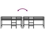 vidaXL Lit mezzanine enfants échelle 90x200 cm bois pin massif