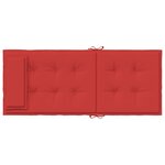 vidaXL Coussins de chaise à dossier haut lot de 6 rouge tissu oxford