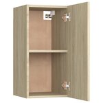 vidaXL Meuble TV Chêne sonoma 30 5x30x60 cm Aggloméré