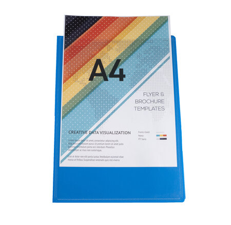 Protège-documents En Polypropylène Semi Rigide Kreacover® Opaque 40 Vues - A4 - Couleurs Assorties - X 20 - Exacompta