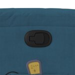 vidaXL Fauteuil de massage inclinable Bleu Velours