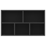 vidaXL Bibliothèque/Buffet Noir 50x25x80 cm Bois d’ingénierie