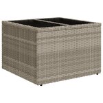 Ensemble de Canapé de Jardin vidaXL 8 Pièces avec Coussins Gris Clair Rattan