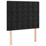vidaXL Têtes de lit 2 Pièces Noir 80x5x78/88 cm Velours