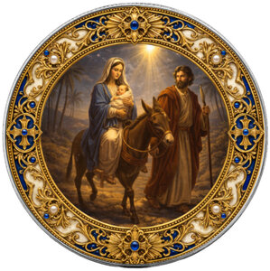 Monnaie FLIGHT INTO EGYPT Seven Sorrows of Mary 1 Oz Argent 1$ USA 2026