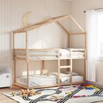 vidaXL Toit de lit pour enfants 203x95 5x142 cm bois de pin massif