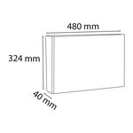 Classeur Rembordé Pvc Dos Rond 4 Anneaux 30mm - A3 Horizontal - Noir - Exacompta