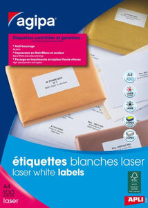 2100 Étiquettes Laser 70X42