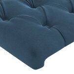 vidaXL Têtes de lit 2 Pièces Bleu foncé 80x7x78/88 cm Velours