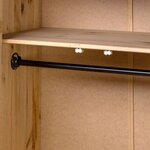 vidaXL Garde-robe 80x50x171 5 cm Pin massif Assortiment Panama