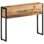 vidaXL Jardinière 90x20x68 cm Bois de manguier brut