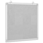 vidaXL Tableau blanc magnétique 60x60x1 7 cm aluminium