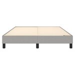 vidaXL Cadre de lit Gris clair 140x200 cm Tissu