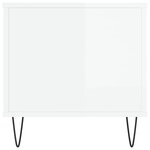 vidaXL Table basse Blanc brillant 90x44 5x45 cm Bois d'ingénierie