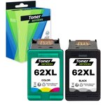 Compatible HP 62XL Pack 2 cartouches Noire et couleurs (N9J71AE)