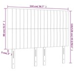 vidaXL Têtes de lit 4 Pièces Vert foncé 72x5x78/88 cm Velours