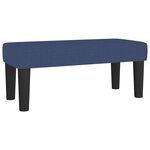 vidaXL Sommier à lattes de lit avec matelas Bleu 80x200 cm Tissu