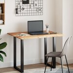 vidaXL Dessus de bureau fini à l'huile 100x80x2cm bois d'acacia massif