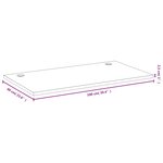 vidaXL Dessus de bureau 100x60x2 5 cm bambou