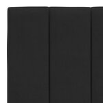 vidaXL Lit avec matelas noir 120x200 cm velours