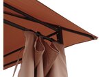 Tonnelle-pergola "rosita" taupe en polyester - 4 x 3 x 2.6 m