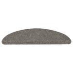vidaXL Tapis d'escalier auto-adhésifs 10 Pièces gris 65x22 5x3 5 cm