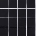 vidaXL Coussins de banc de jardin lot de 2 carreaux noir 120x50x7 cm