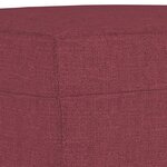 vidaXL Ensemble de canapés 3 Pièces avec coussins Rouge bordeaux Tissu