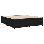 vidaXL Cadre de lit Noir 180 x 200 cm Velours