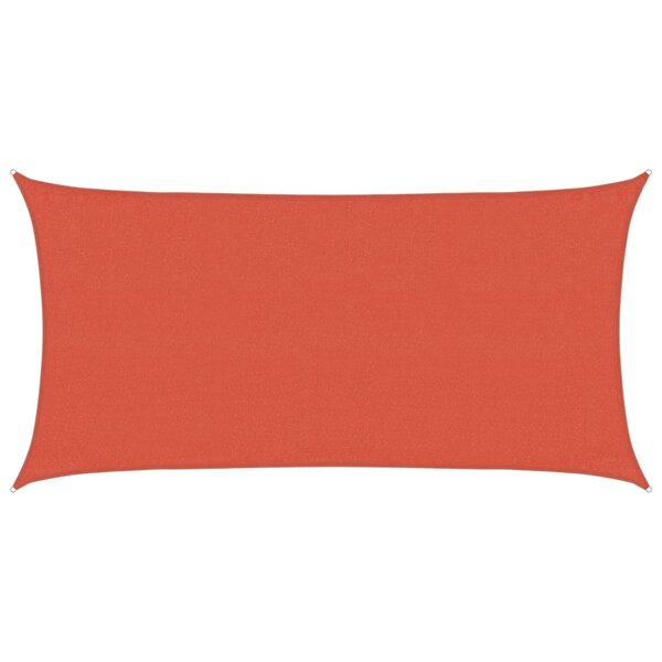 vidaXL Voile d'ombrage 160 g/m² Terre cuite 3x6 m PEHD