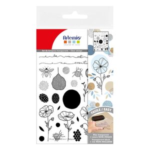 Tampons Transparents Abeille - 14X18 Cm