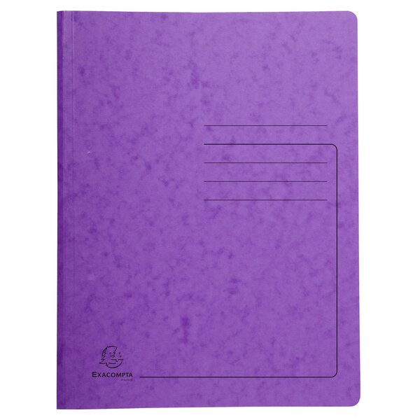 Chemise De Classement À Ressort Carte Lustrée 355gm2 - A4 - Violet - X 25 - Exacompta