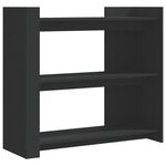 vidaXL Table console noir 100x35x90 cm bois d'ingénierie