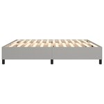 vidaXL Cadre de lit Gris clair 200x200 cm Tissu