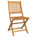vidaXL Bois naturel Bois d'acacia massif Petit Pliable