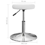 vidaXL Chaises à manger lot de 2 blanc similicuir