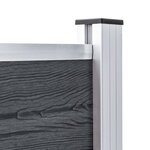 vidaXL Clôture de jardin WPC 180x187 cm Gris