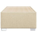 vidaXL Cadre de lit Crème 80x200 cm Tissu