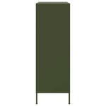 vidaXL Buffet haut vert olive 68x39x113 cm acier