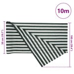 vidaXL Filet brise-vue vert et blanc 1x10 m PEHD 195 g/m²