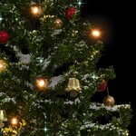 vidaXL Arbre de Noël neigeux avec base de parapluie Vert 75 cm
